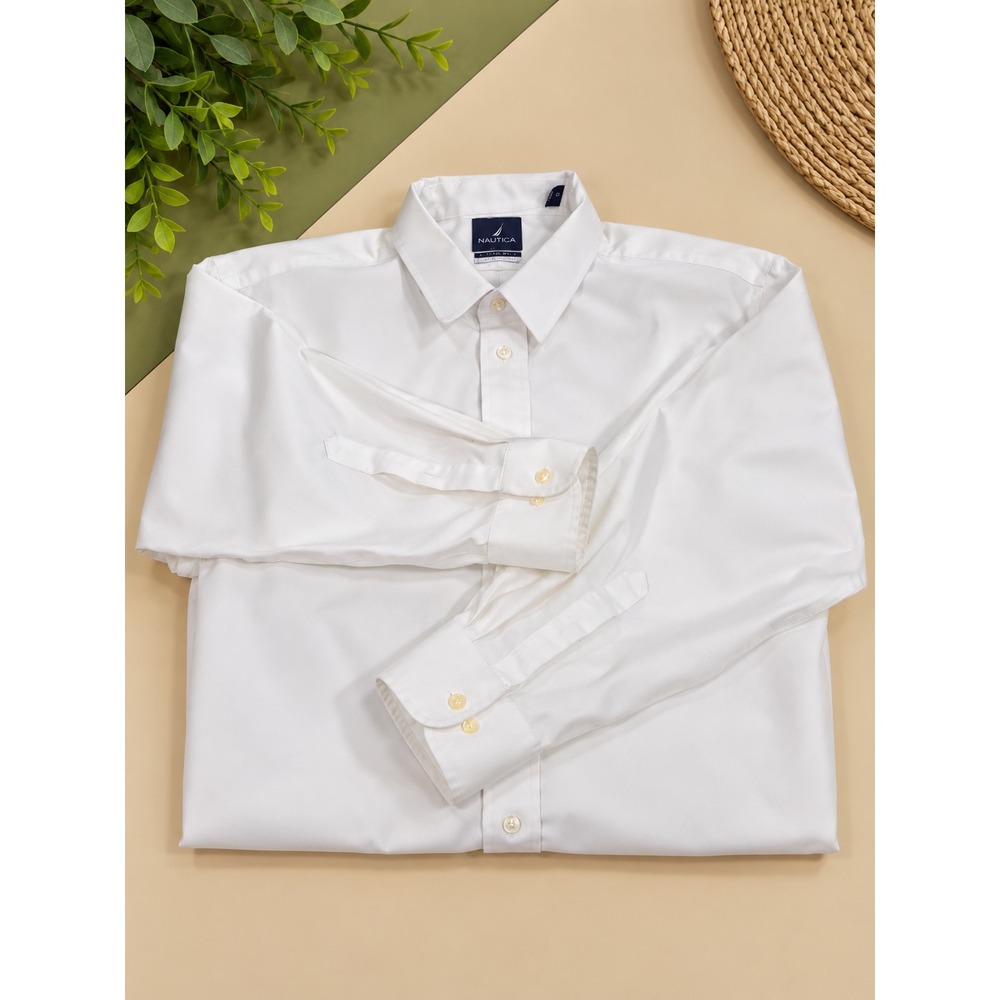 Eagle 1867 Men's Regular Fit Non‑Iron Shirt White 17.5 32/33 Stretch Collar